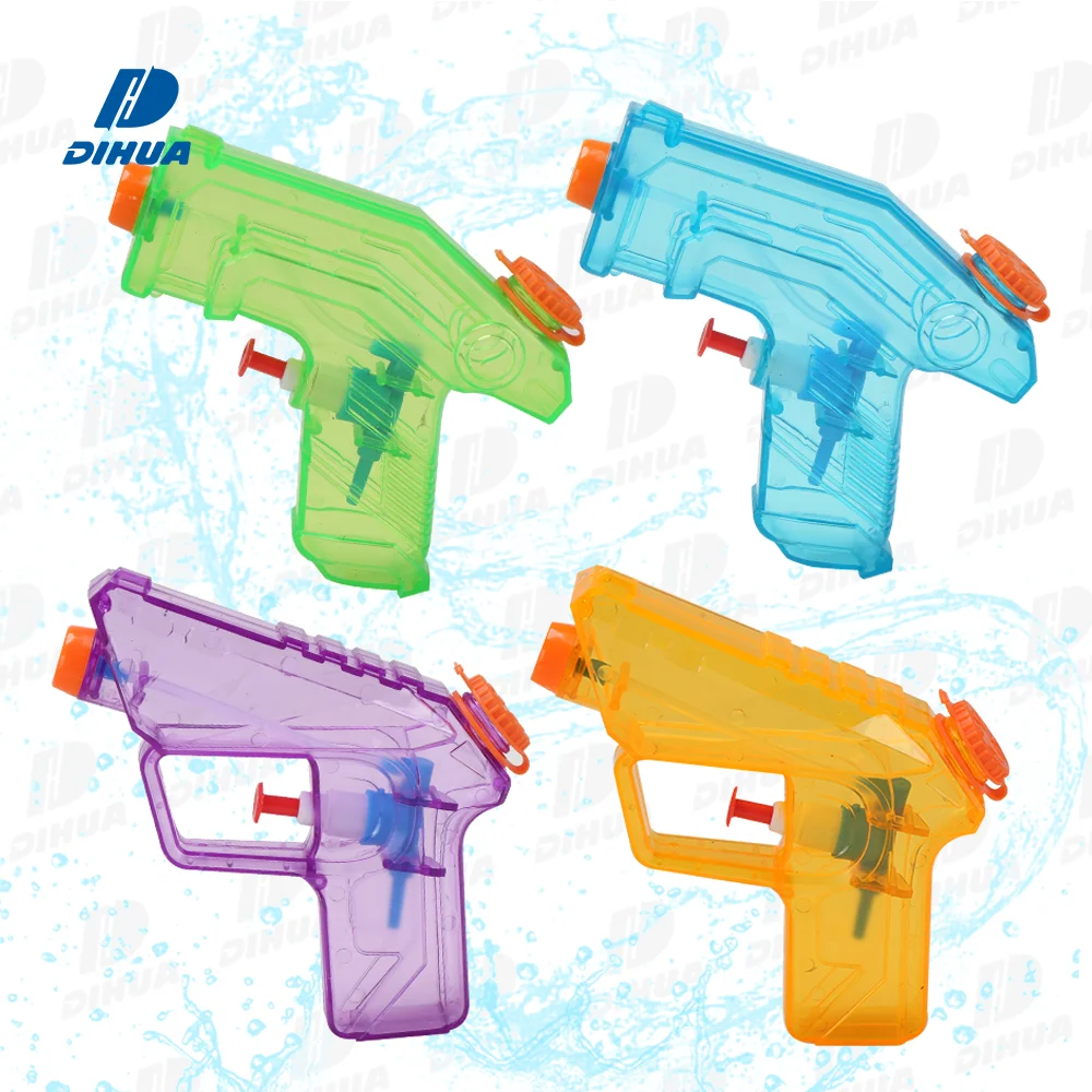 4PCS Transparent Mini Water Guns Outdoor Summer Battle Set for Pool Parties Fights Small Hands Design for Kids Water Game