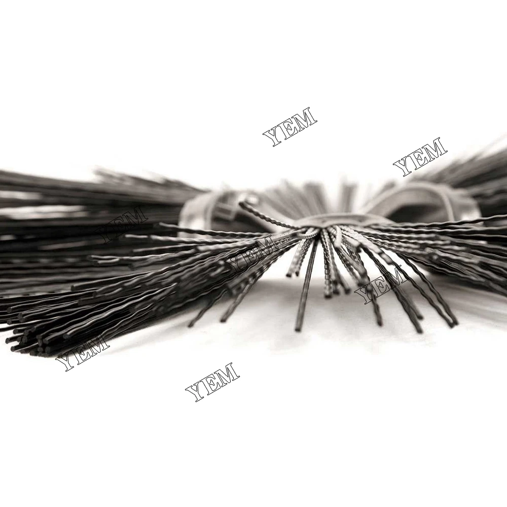 Part No. 7409252 Black Sweeper Wavy Brush 8 1/8 X 26 Fit for Bobcat