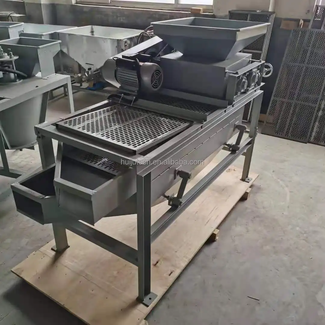 Hard Nuts Shell Removing Sheller Apricot Shelling Cracker Peach Cracking Machine for Almond Walnut Hazelnut Palm Kernel