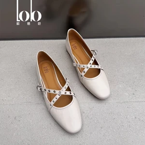 Women's Ballet Flats | Summer Comfortable Flat Shoes | High Quality Genuine Leather Upper | Slip-On Closure | Durable