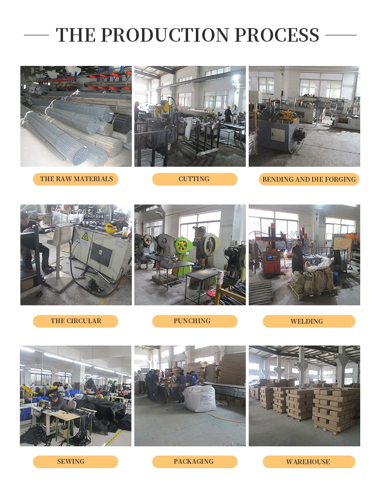 Round Handrail Foldable Steel Fitness Trampoline Bungee Cord Metal