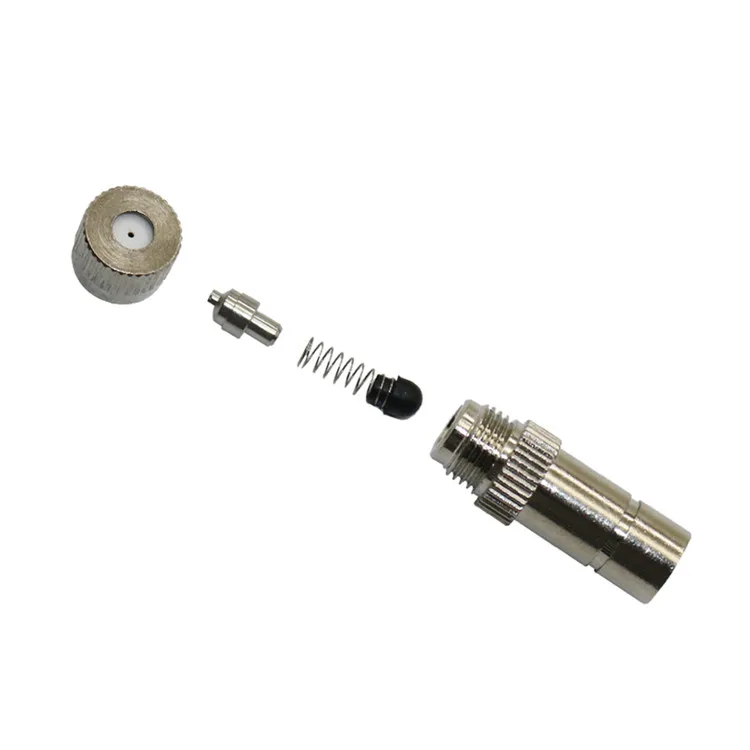 6mm Low Pressure Brass Fine Atomizing Misting Nozzle Anti Drip Misting Cooling System Nozzle Ceramic Gasket Garden Sprayer