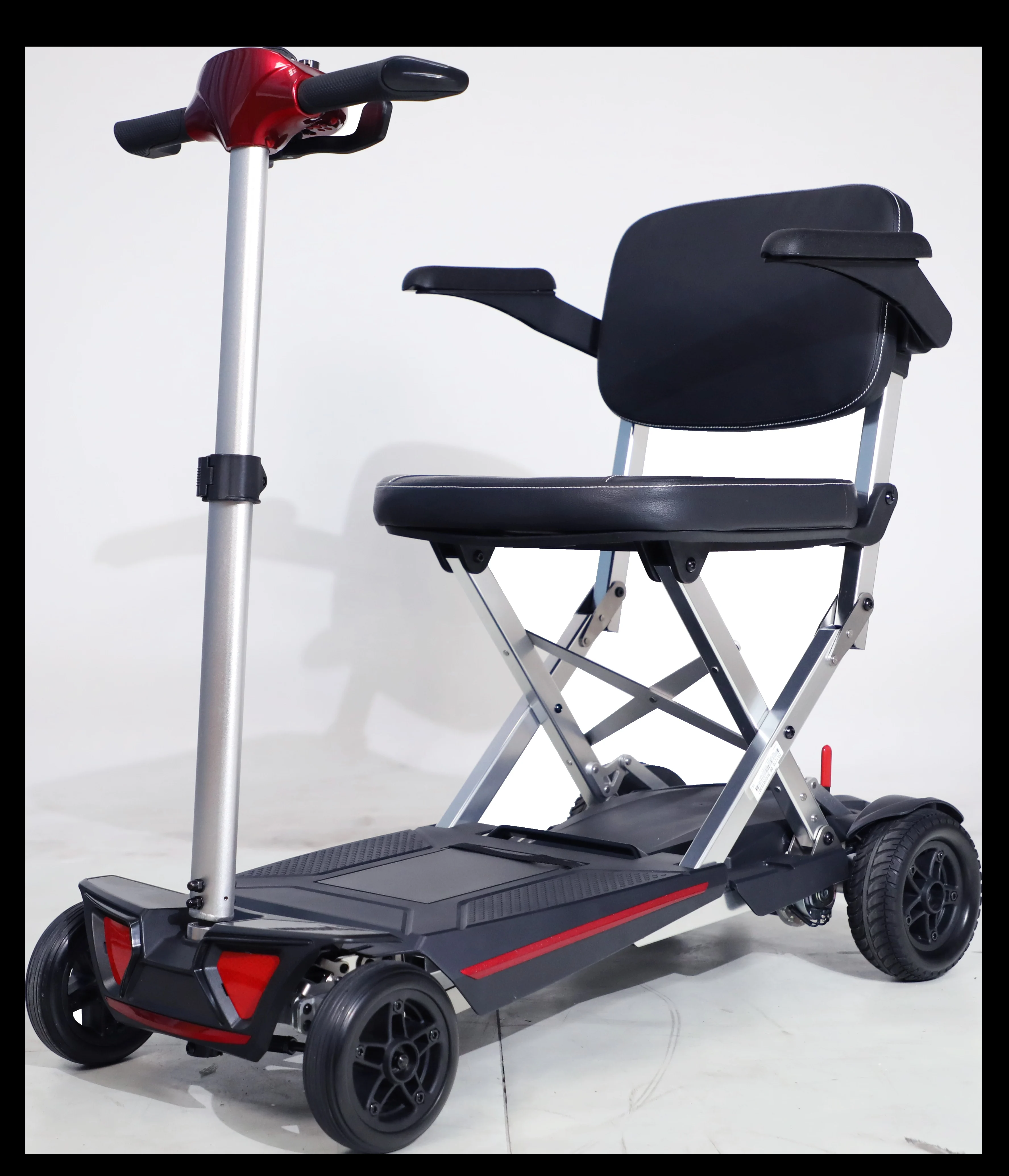 电动折叠轮椅24伏无刷电动轮椅电机医院老年残疾人折叠轮椅