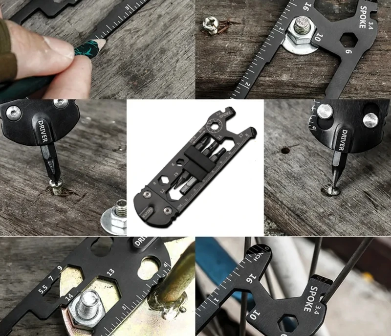 EDC Multifunction Tool Card Combination Tactical Hexagon Screwdriver Set Outdoor Camping Hiking Gear Gadgets Repair Multitool