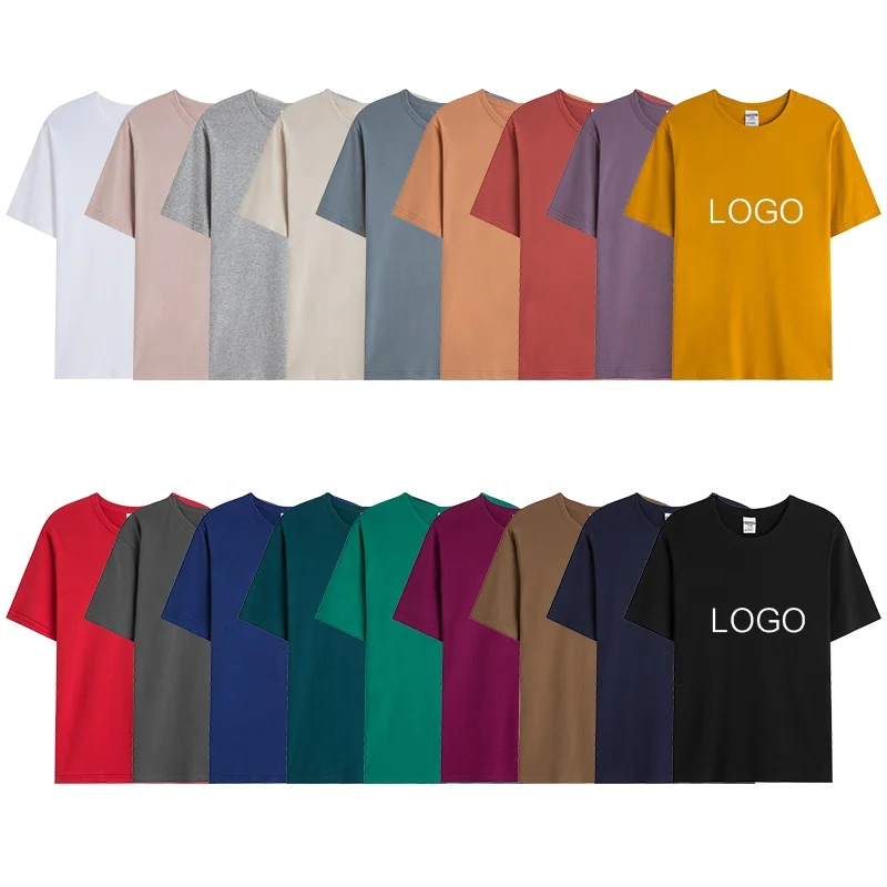 100% algodon camiseta personalizadas de cuello
