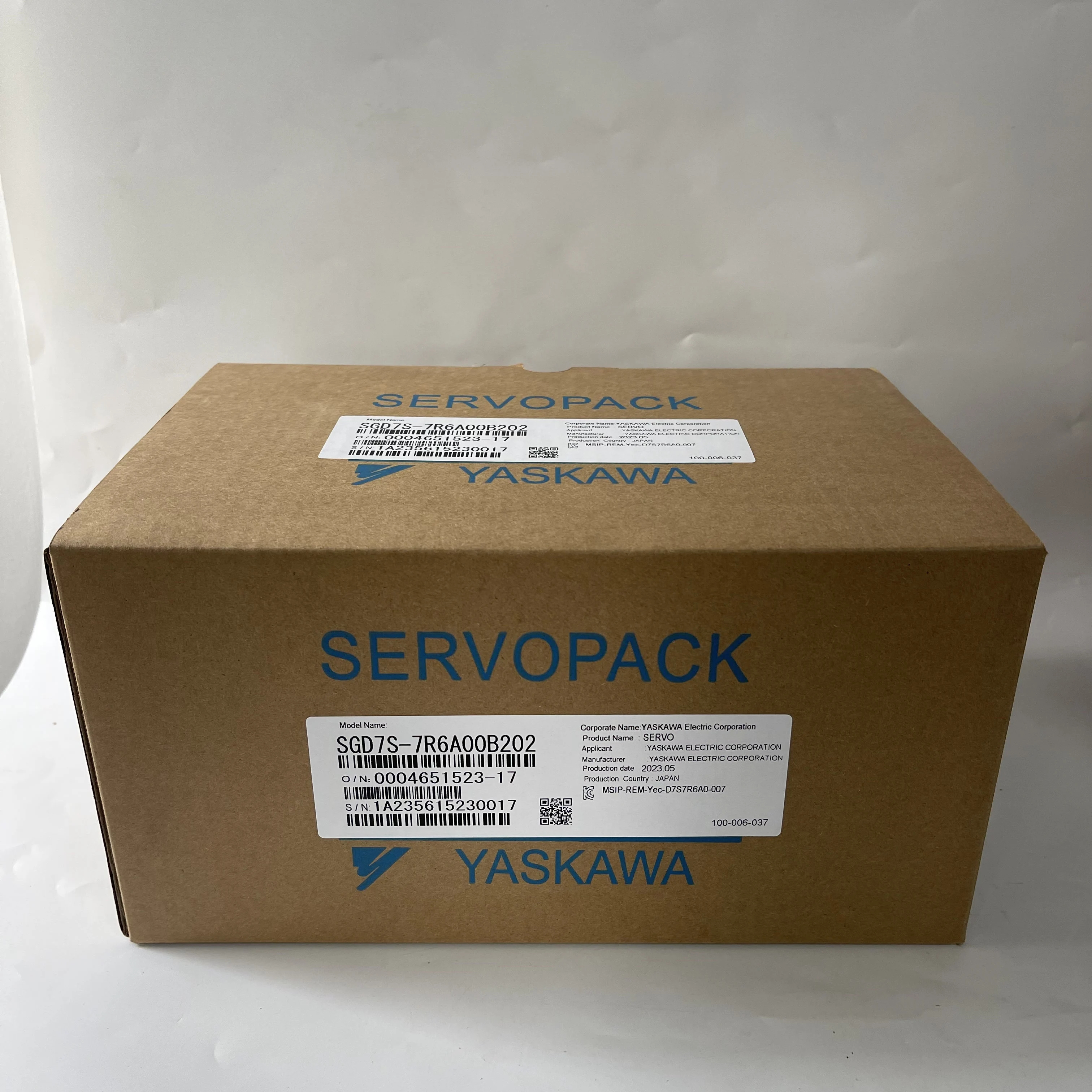 YASKAWA Servopack (Servo Driver) SGD7S-7R6A00B202 YASKAWA Servopack (Servo Driver) SGD7S-7R6A00B202