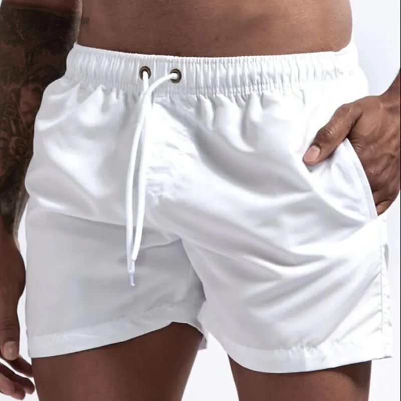Personalised  Summer European Beach Short Pants Loose Large Size Quick Drying Casual Men's Shorts Swimming Trunks Mesh384_voghion.com