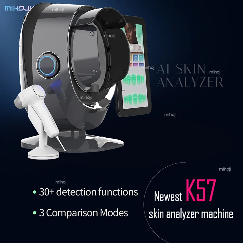 Black K57 Skin Analysis Machine Facial Skin Analyzer Bitmoji Ai