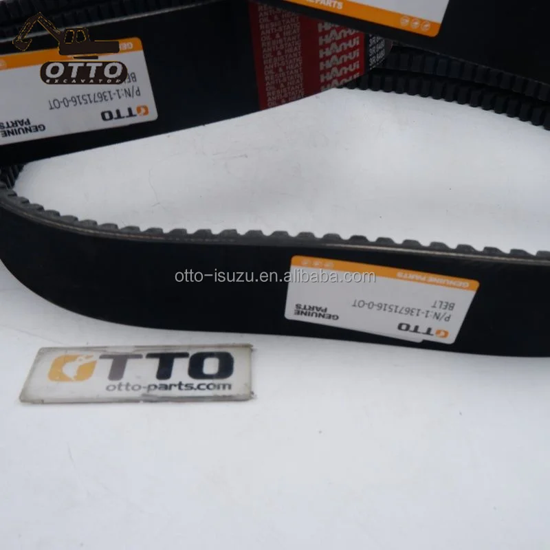 ZX330-5G Excavator Fan Belt for ISUZU 6HK1 Engine Water Pump Drive