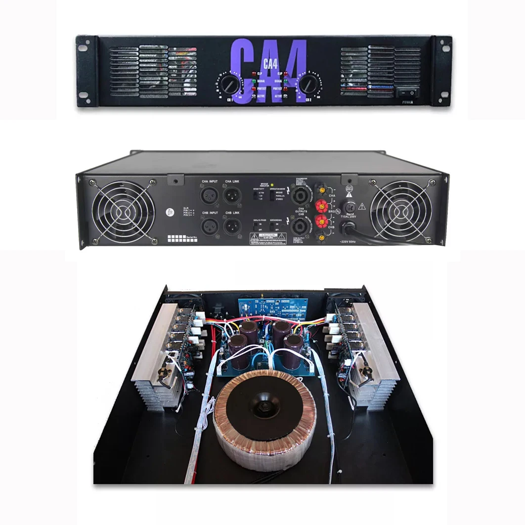 High Quality Professional Power Amplifier 350w 2 Channels Audio Amplifier For Stage Performance