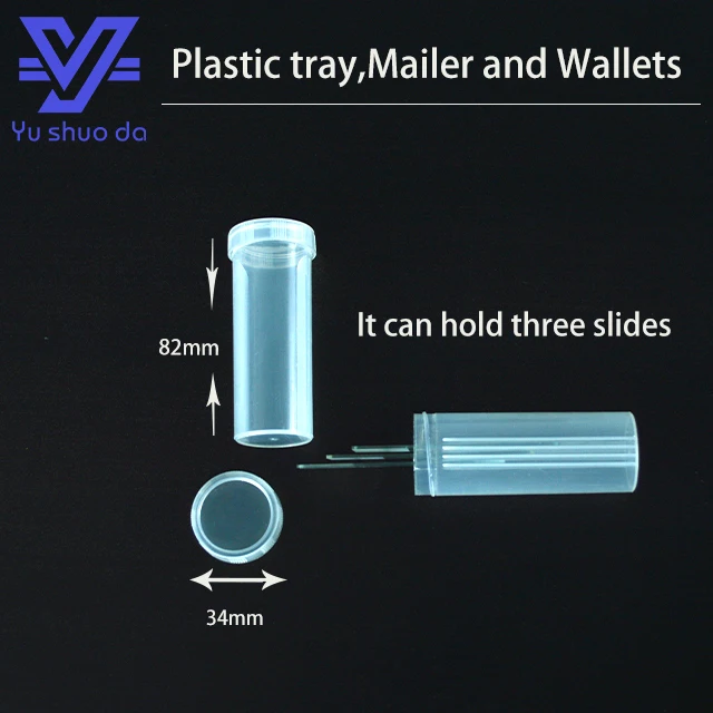 plastic microscope slide tray