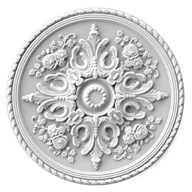 Villa Environmental Fireproof Gypsum Ceiling Cornices Moulding of Polyurethane Products for Sale