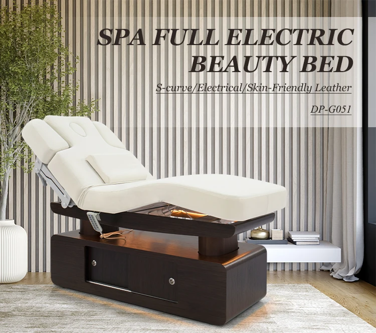 Four Motors White Thermal Professional Esthetician Electric Bed Spa