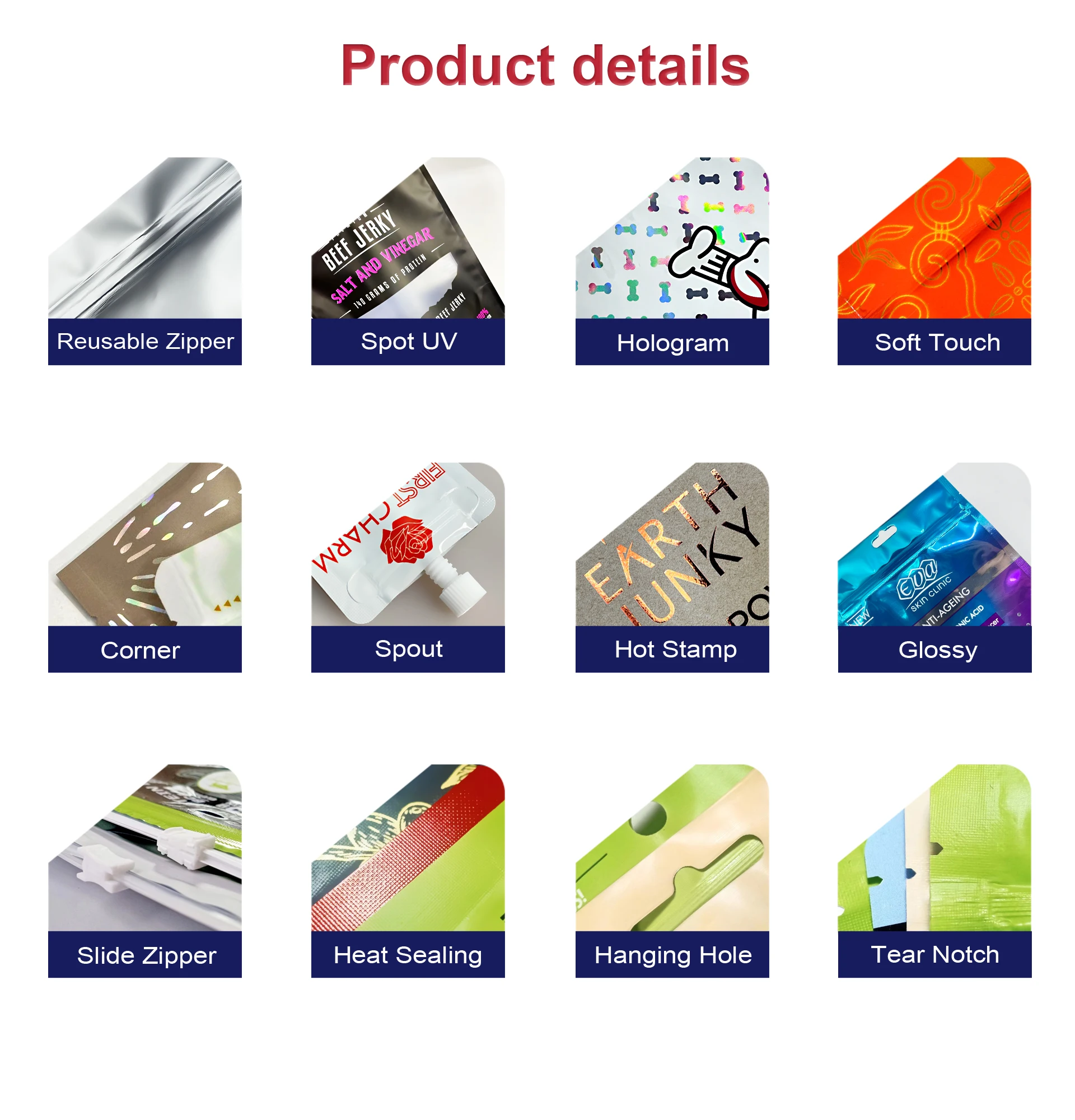 Small Coffee Packing Tube Sachet Coffee Packaging Bags Sachet Tea Powder Packaging Bags Heat Seal Foil Powder Sample Sachet