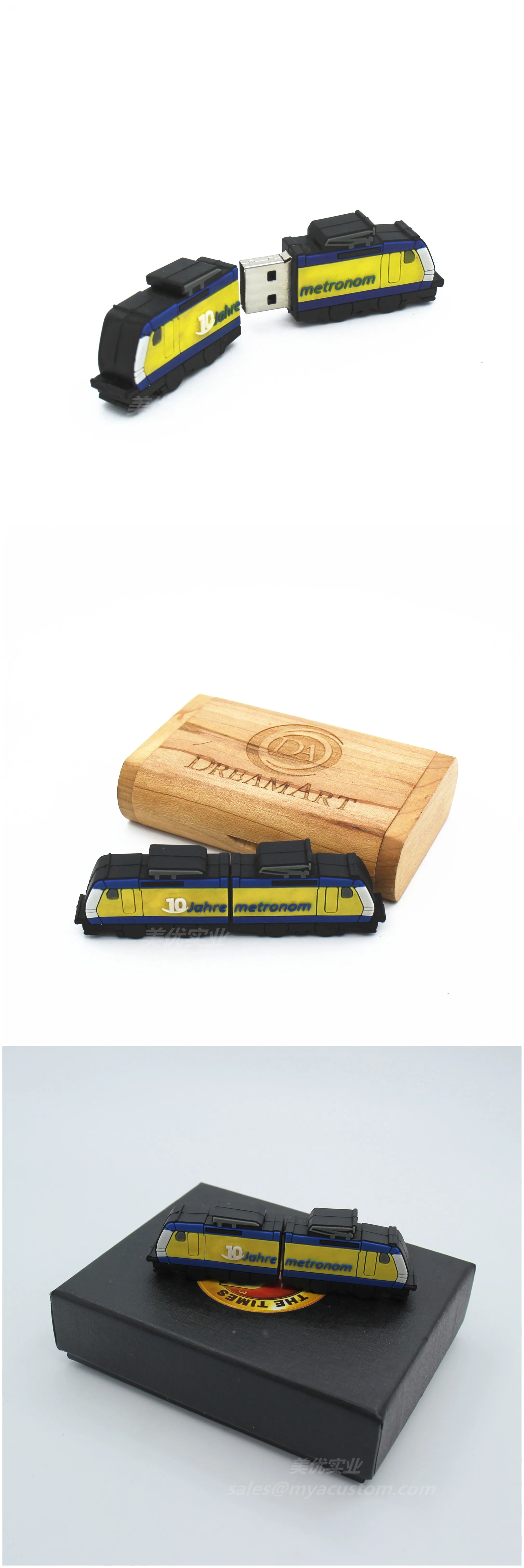 Custom Open Model Train Shape Flash Drive 8gb 16gb 32gb Nice Soft Pvc ...