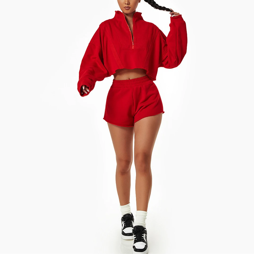 Custom Logo Fitness Quick Dry Sweatshirt Women Active Wear Zip Up