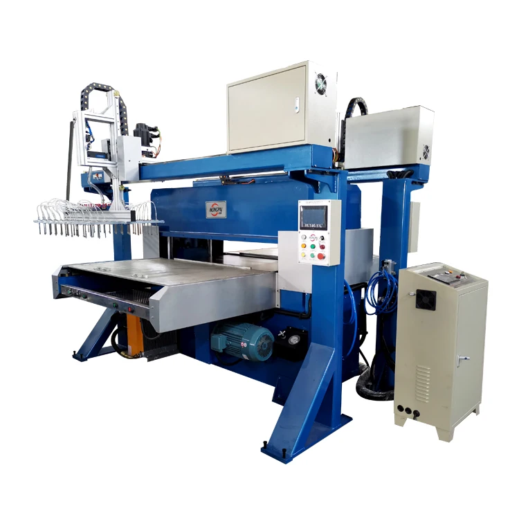 100 Tons Honggang Automatic Four Column Hydraulic Plastic Packaging Die Cutting Machine with Robot