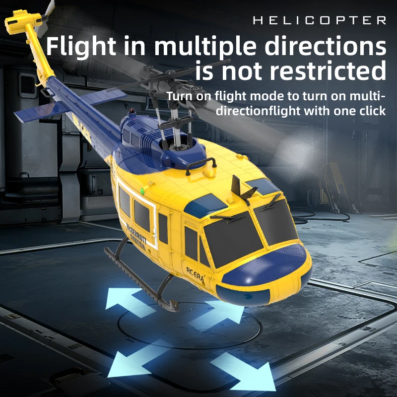 Six-Channel Flybarless Optical Flow GPS Positioning Aerobatic RC Helicopter C032 6-axis Gyroscope Brushless Motor Image Version