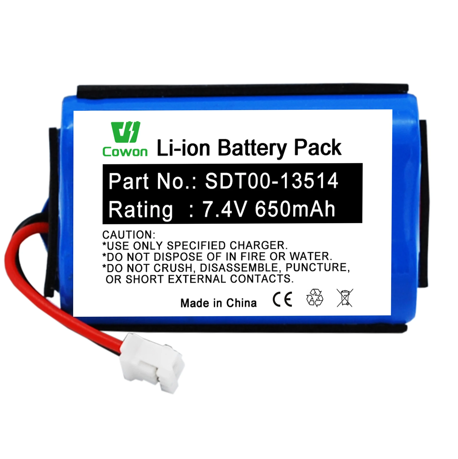  7.4V 650mAh SD-2525 ST101-SP Transmitters SDT00-13514 Li-ion Battery Pack Battery for Sport Transmitter