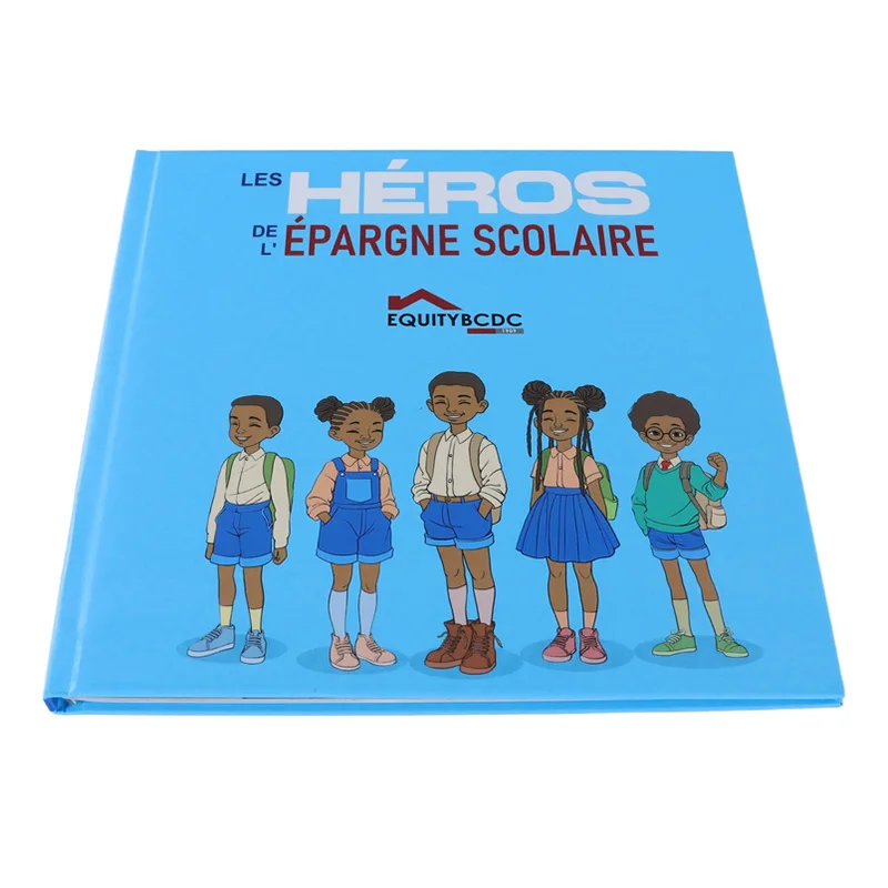 product custom hard cover book paper  paperboard material hardcover books catalogue printing brochure children textbook booklet-2