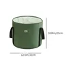 Army green open-top small foot bath bucket