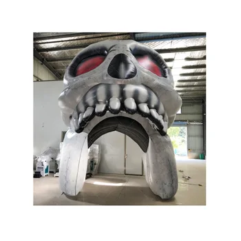Halloween Yard Decoration Inflatable Halloween Skull Arch For Sale Custom Inflatable Haunted House Arch For Decoration