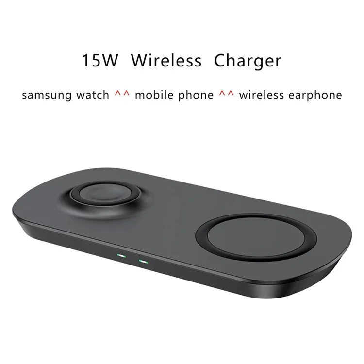 For Samsung Wireless Charger Duo Pad For Galaxy S21 S20 S10 Plus Note 10 20  Ultra Gear S4 S3 2in1 Charging Station Fast Charge - Buy 15w 2 In 1 Wireless  Charger