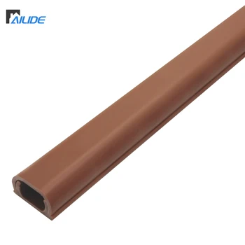 12x8mm Brown Industrial Electrical Pvc Cable Tray Wireway Square Underfloor Plastic Wireway