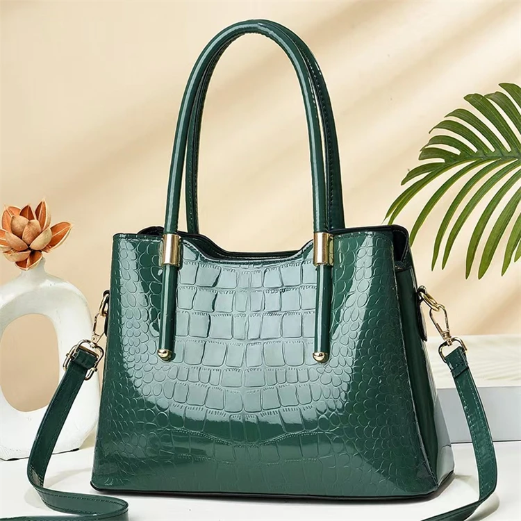 2023 High Quality PU Leather Women's Handbags Fashion Letter Bucket Bags  Brand Designer Wide Strap