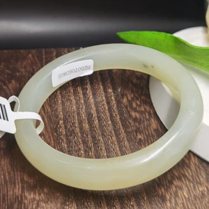 New Launch Women's Trendy Fashion Bracelet Customizable Natural Hetian Jade Bangles Unique Gift Jewelry