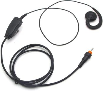 HKLN4455 HKLN4602 Earpiece with PTT Mic for Solutions Business Radios Single Pin Short Cord Swivel Headset
