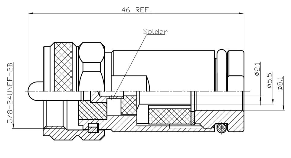 product lwmc inexpensive excellent quality silicone rubber uhf coaxial connector uhf male clamp pl259 for mp ultraflex7 cable-5