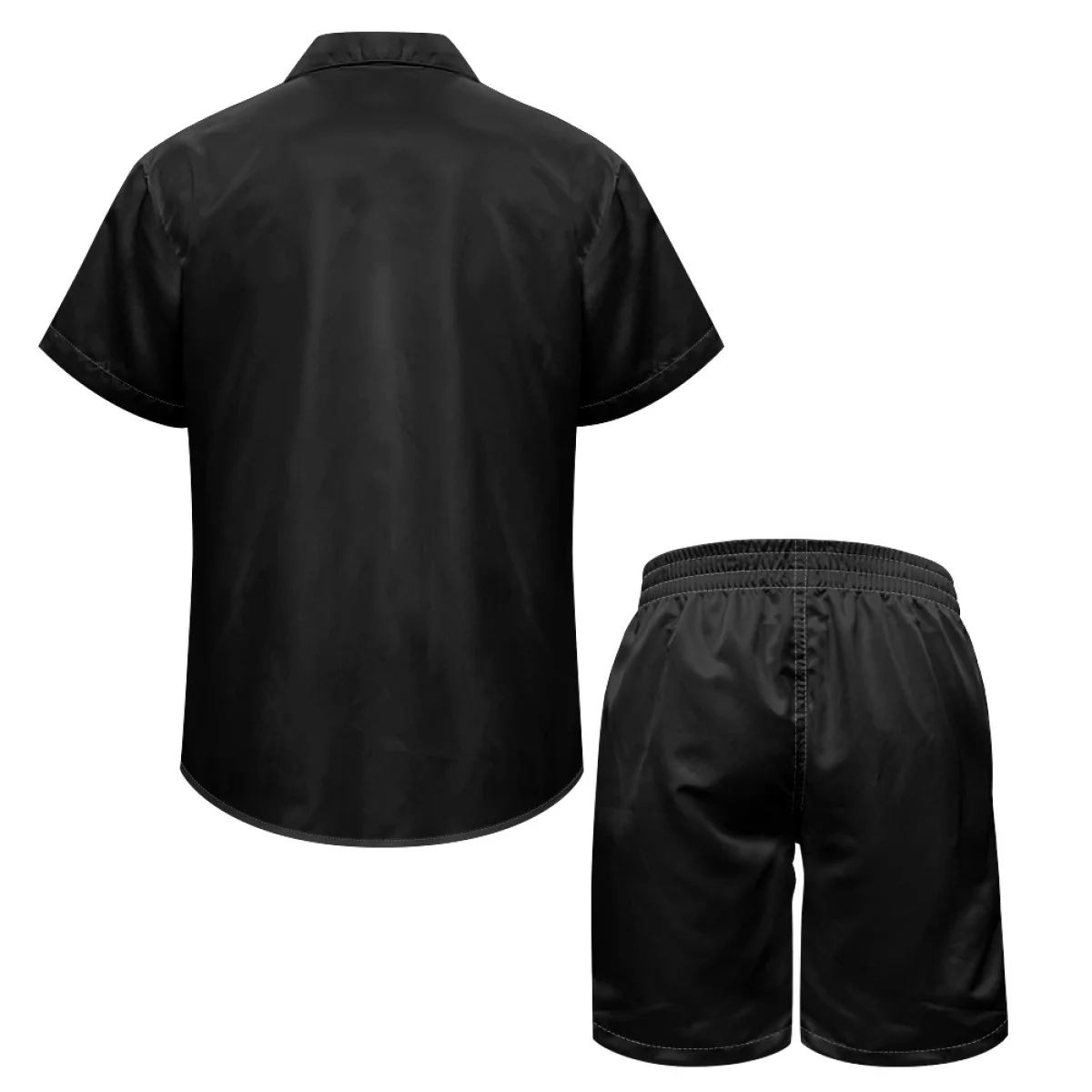 Trendprodukt Hawaiian Casual Print On Demand Set aus Hawaiihemd und Shorts, gerade Passform, Freizeit, Urlaub, Herren195_voghion.com