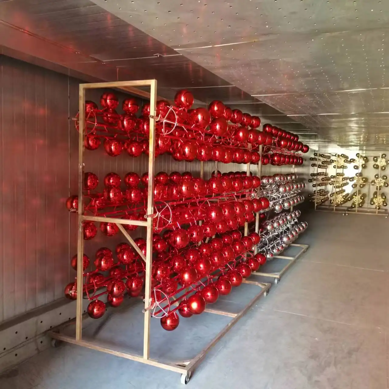 Large Plastic Christmas Ball 600mm Giant Bright Matte Plated Ball