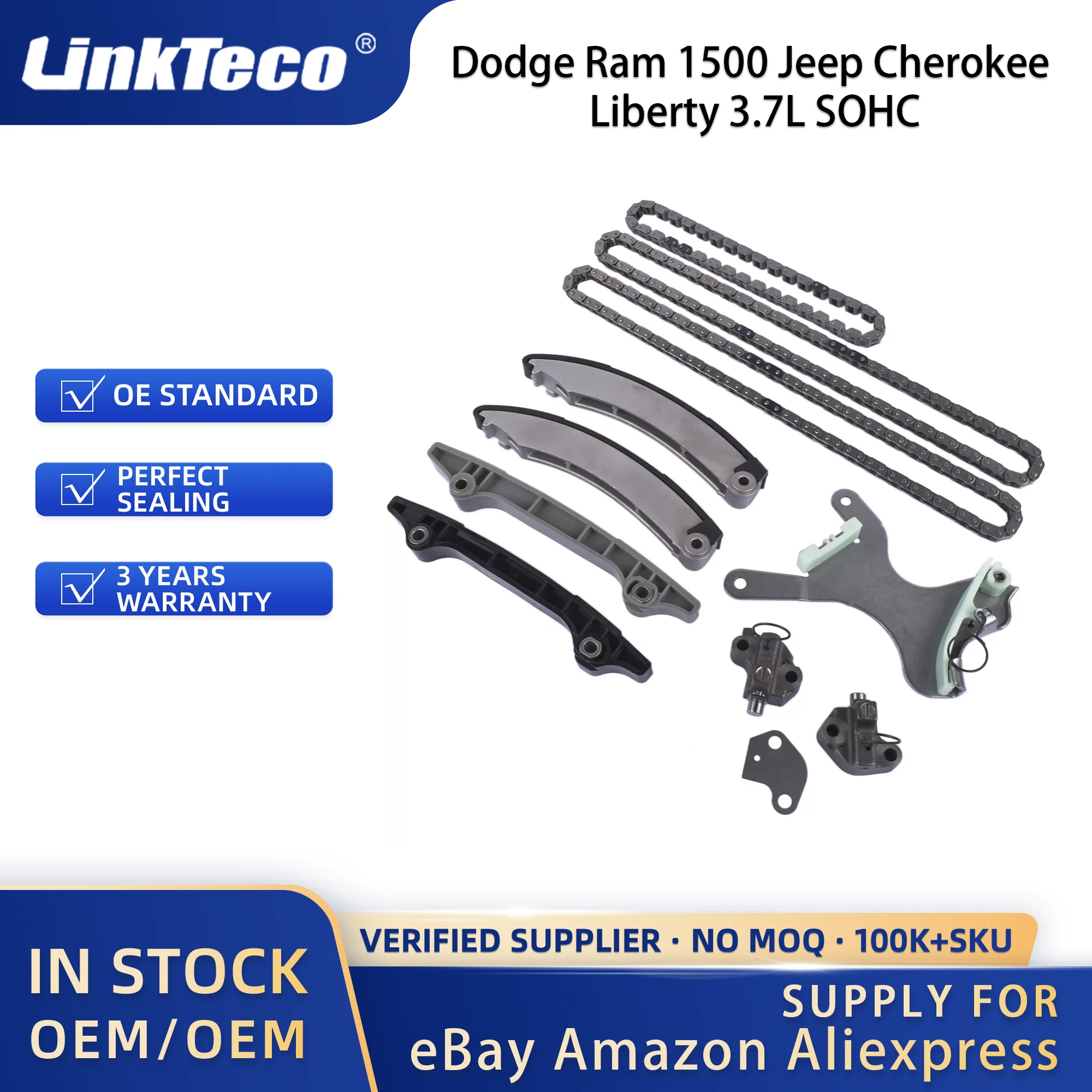 Kit De Cadena De Distribución Con Bomba De Aceite Para Jeep Liberty / Dodge Ram 3.7L V6 (2002-2012) - Más Piezas Necesarias