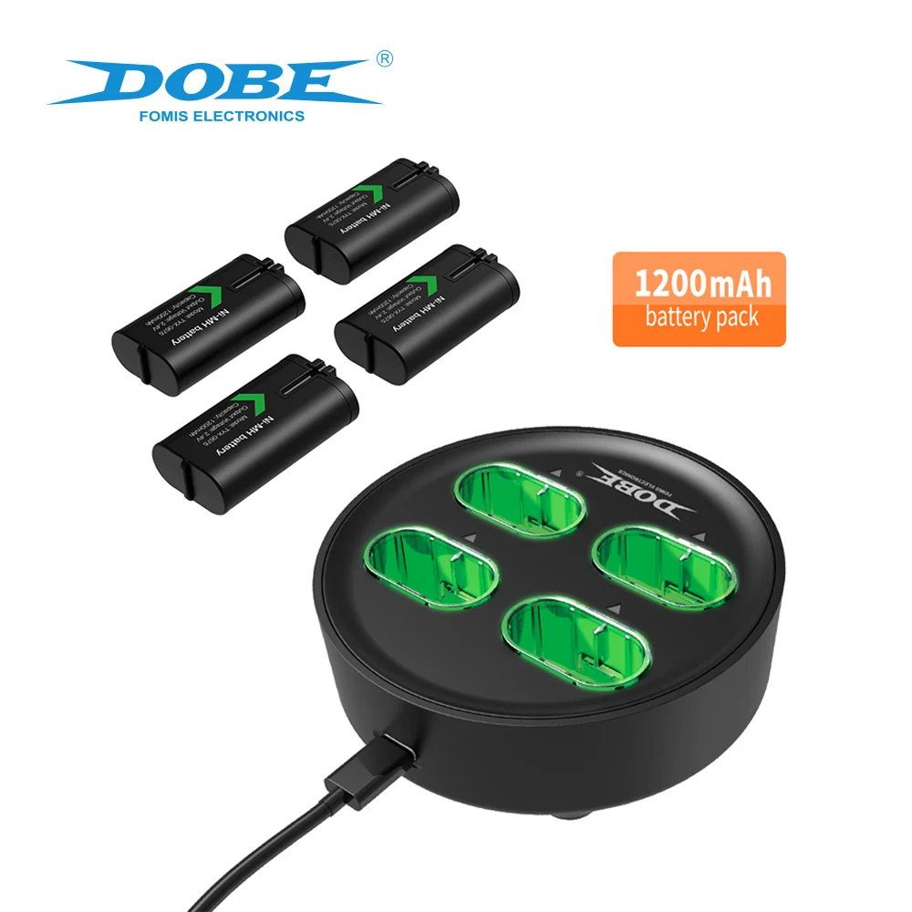 DOBE Factory Direct Supply Battery Charging Station Stand Dock With Battery Pack for Xbox Controller Game Accessories