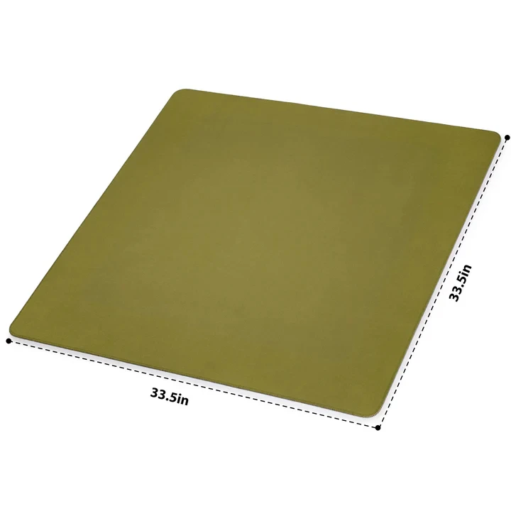 33.5" Green Table Cover for Mahjong Dominoes Poker Custom Pattern Printing Anti Slip Mahjong Mats