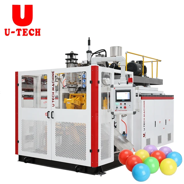 High speed full automatic HDPE double colour ocean ball kid toy manufacturing extrusion blow molding machines