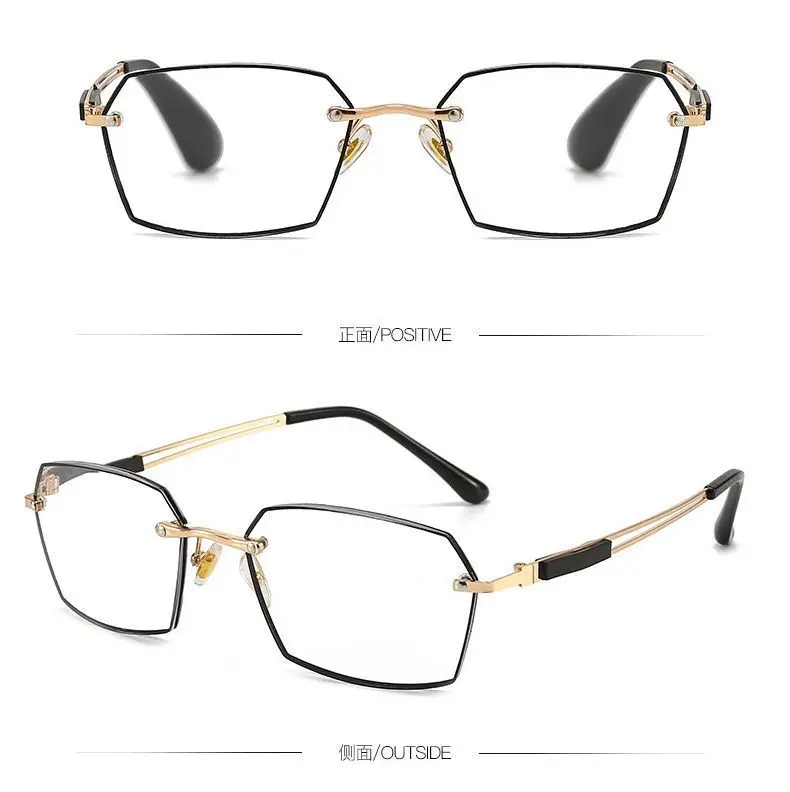 2023 nuevo punto sin marco pintura Anti-azul gafas de lectura hombres Popular Anti luz azul gafas graduadas China