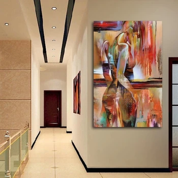 Pure Hand Painted Colorful Knife Oil Painting on Canvas for Living Room Decor Modern Abstract Texture Wall Painting