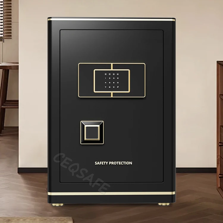 CEQSAFE Biometric Security Fingerprint Safe Hidden Home Digital Money Anti-Theft Safe Box with Wifi factory