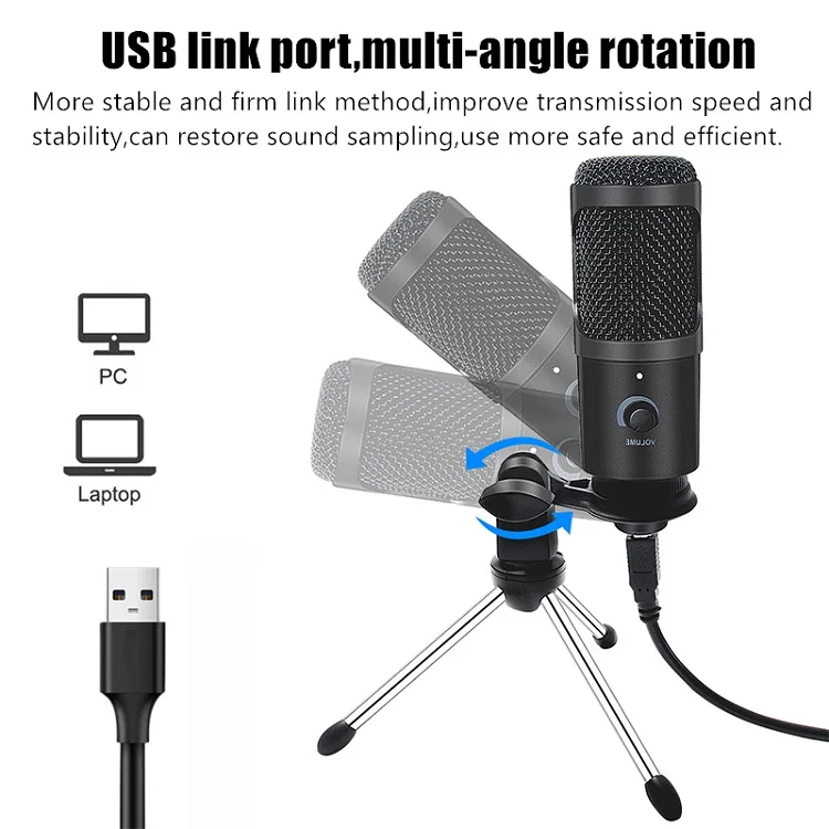 Title 5, K669 Record RGB Condenser Microphone for iPhone...