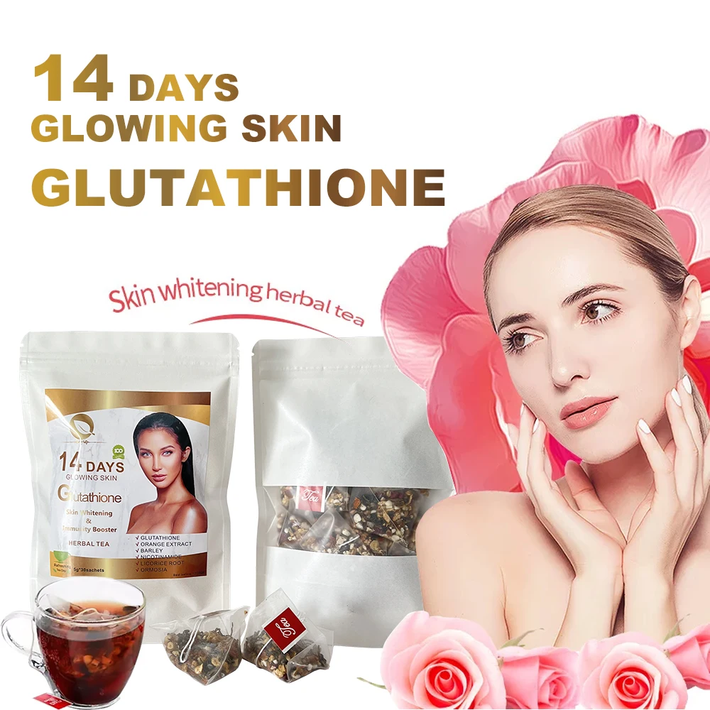 Organic 14days Skin Whitening & Glowing Herbal Tea Best Lightening Teas For Glowing Skin Buy