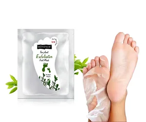 OEM Private Label Socks Peeling Foot Mask Green Tea Exfoliating Foot Peel Mask Manufacturer