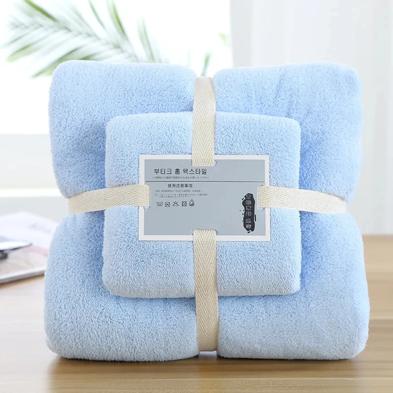 Thick 2 Pcs Gift Bags Custom Coral Fleece Towel Multicolor Soft