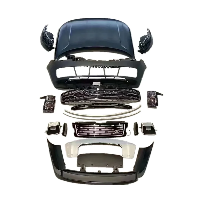 優品√Range Rover Vogue2013-2017用フロントグリルハニカムグリルバンパーグリルABSプラスチックカーフロントラジエーターグリル