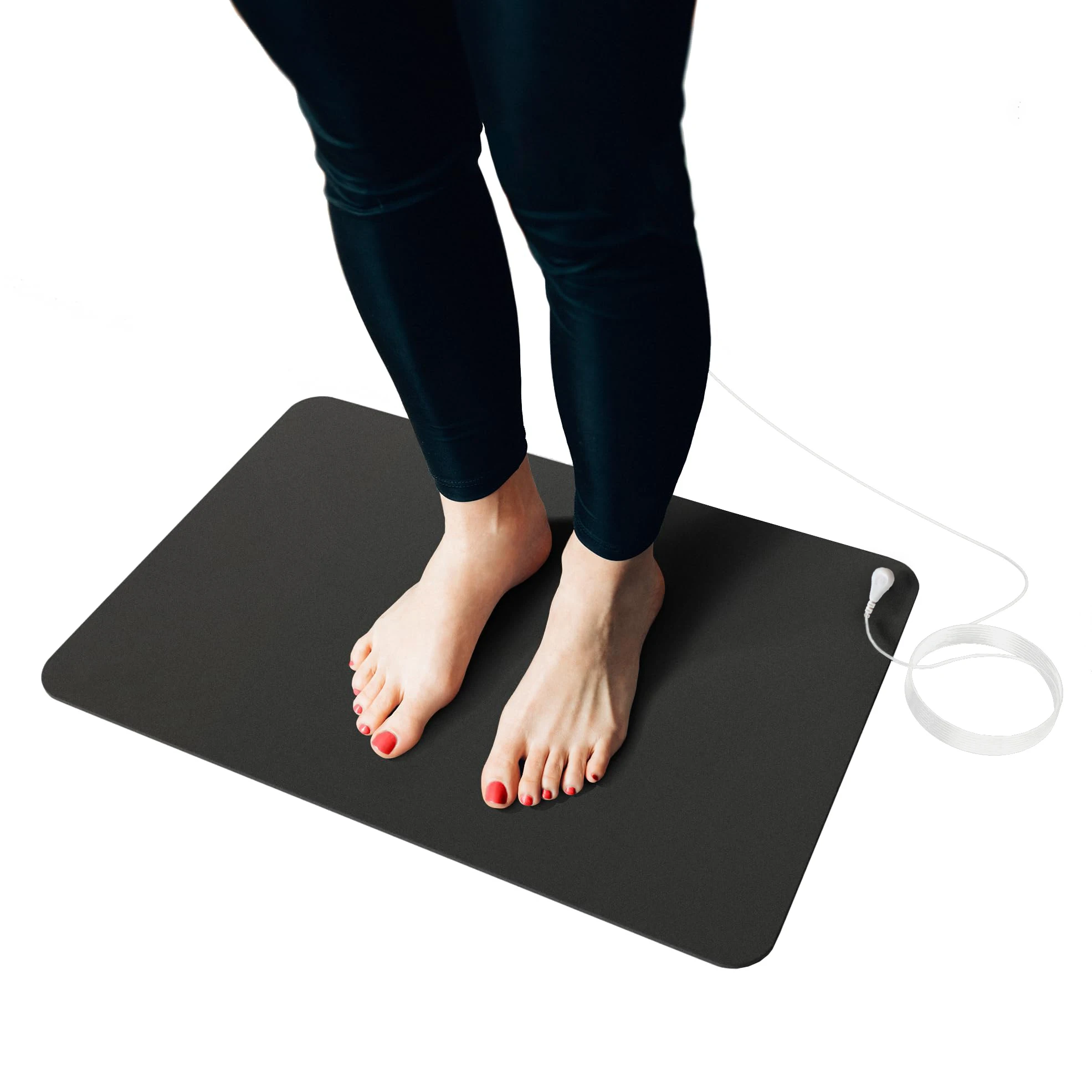 Grounding Mat for Improved Sleep Energy Health, No-Slip Grounded Pad for MagneticTherapy, Earthing Mat Connected Conductive Mat