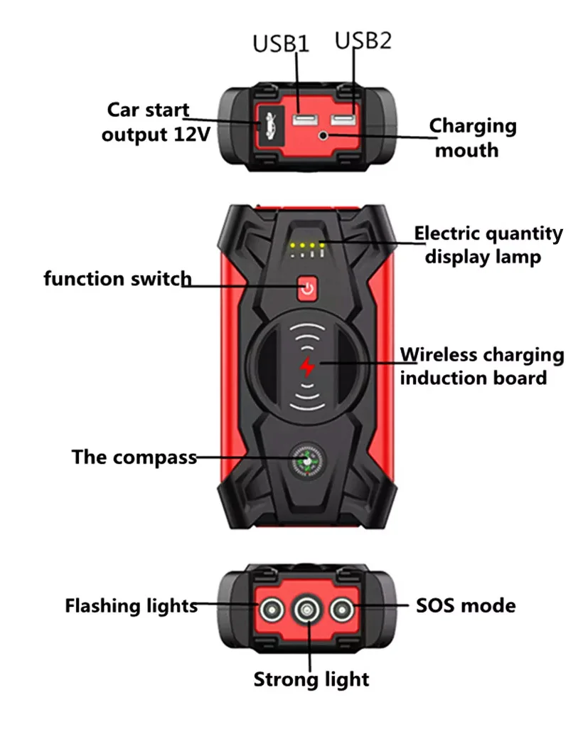 J12 Display LED Display Auto Starter Per Auto Starter 12V