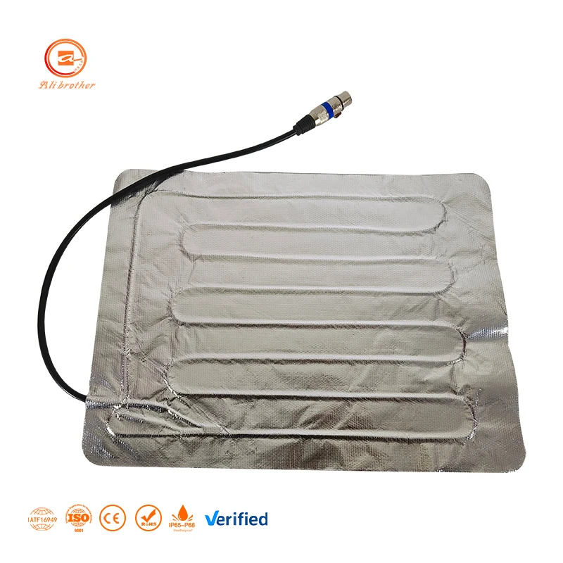 Customized  Glass fiber cloth with aluminum foil heating sheet heating element details