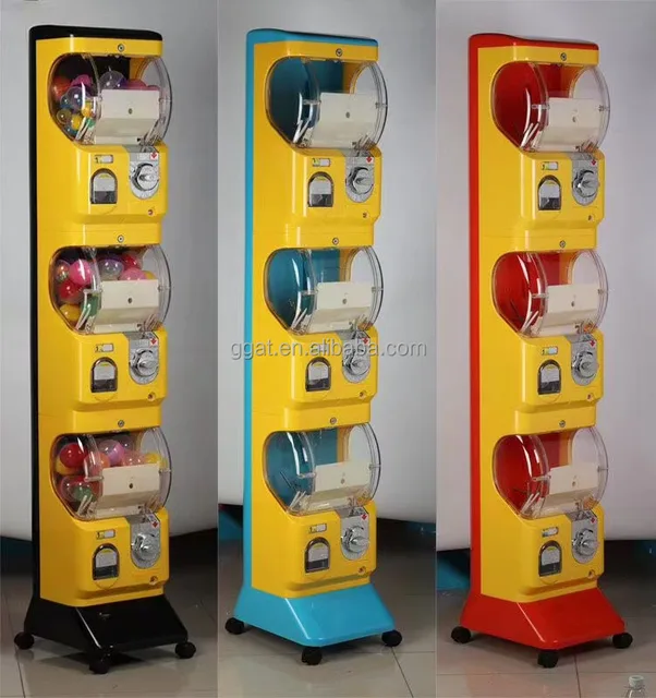 Popular Kids Toys Balls Capsule Coin Operated Gumball Gashapon Cotton Candy Vending Machine Capsule Vending Machine Vintage